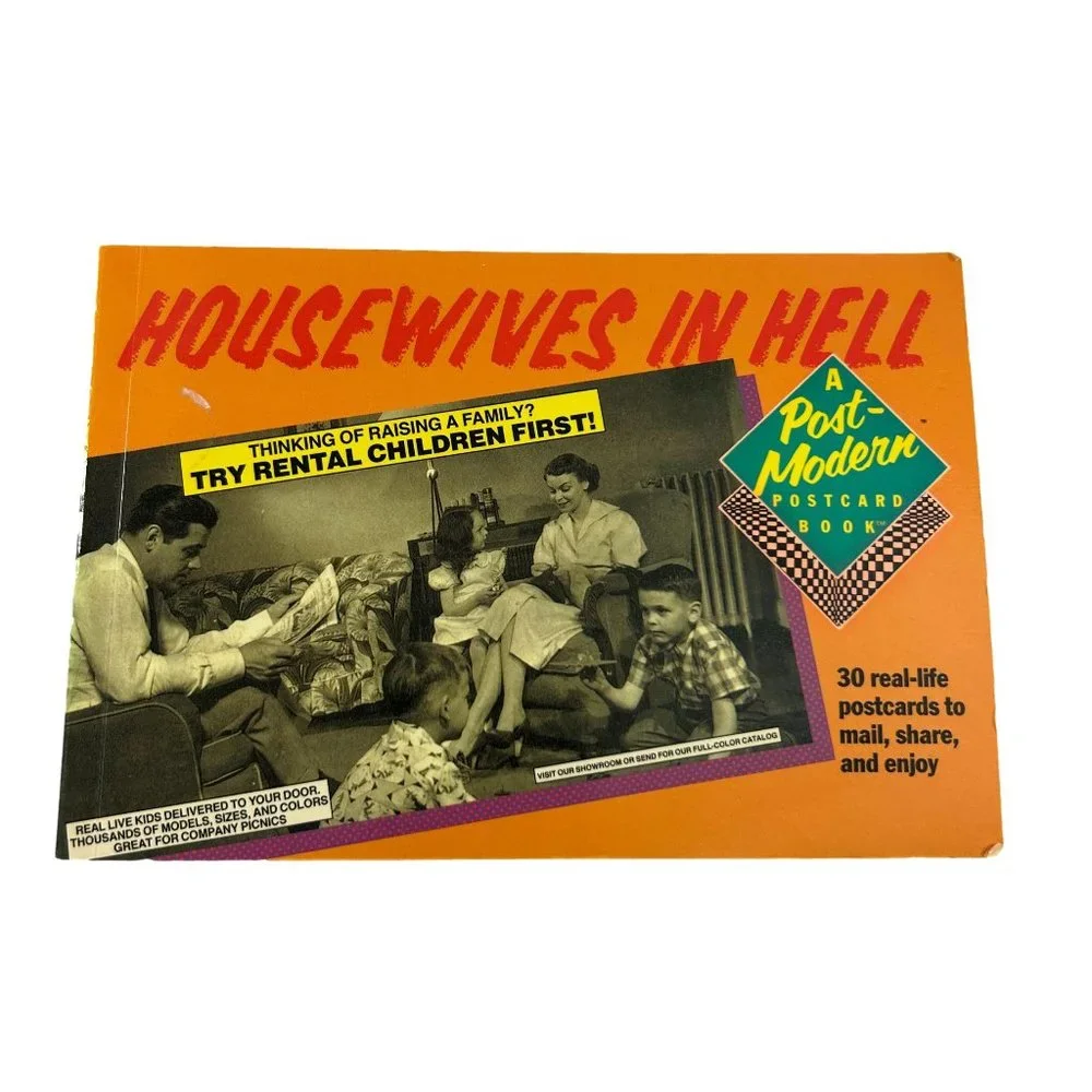 Vintage 90s Housewives in Hell Mailable 29 Postcards Book Humorous Ephemera